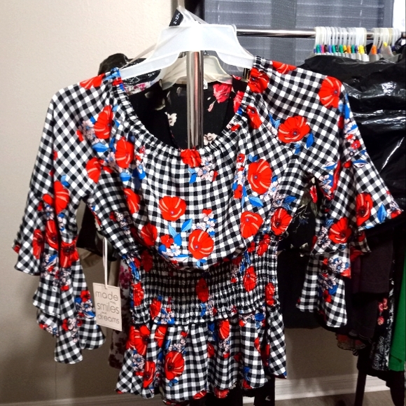 🔥 Clearance Women floral blouse - Picture 2 of 5